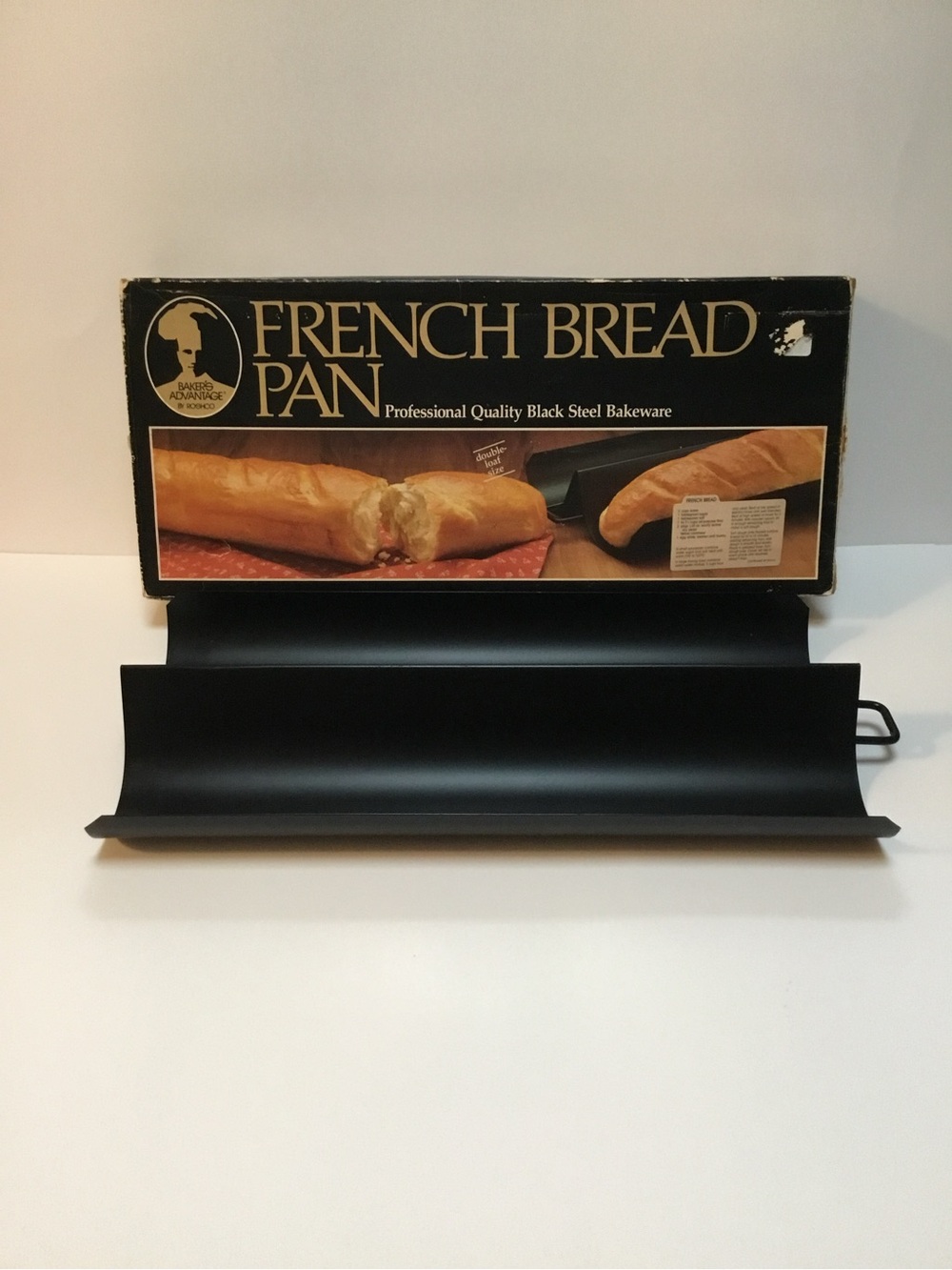 French Bread Pan - Black Steel Bakeware by